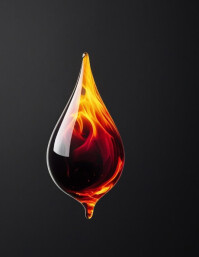 Maximalist Fire Flame Drop  Flyer (us Letter) Pamflet (VSA Brief) template