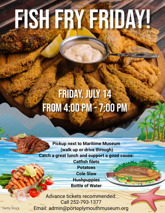 Maximalist Fish Fry Flyer Flyer (us Letter) template