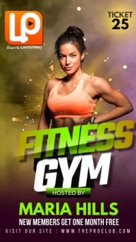 Maximalist Fitness  Instagram Story Instagram-verhaal template
