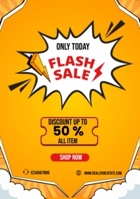 Maximalist Flash Sale A5 template