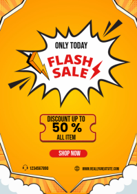 Maximalist Flash Sale A5 template