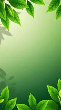 Green Nature Background Digitalt display Template