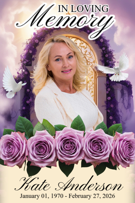 Memorial Tribute Posters Template | PosterMyWall