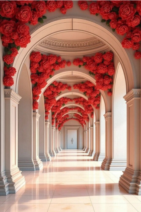 Maximalist Floral  Poster Cartaz template