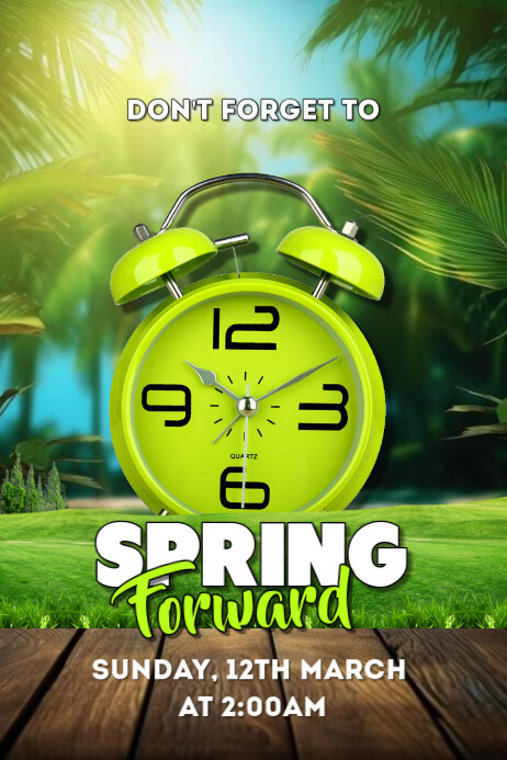 Maximalist Floral Spring Forward Design Template Poster | PosterMyWall