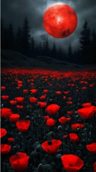 Maximalist Flower Background  Digital Display (9:16) template