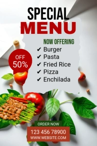 Maximalist Food Offer Design Template  Tumblr Graphic