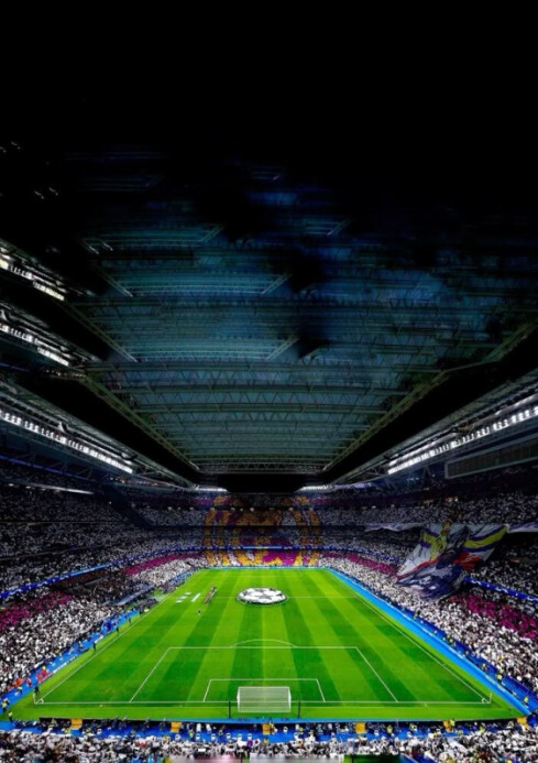 Maximalist Football Field Background A4 template
