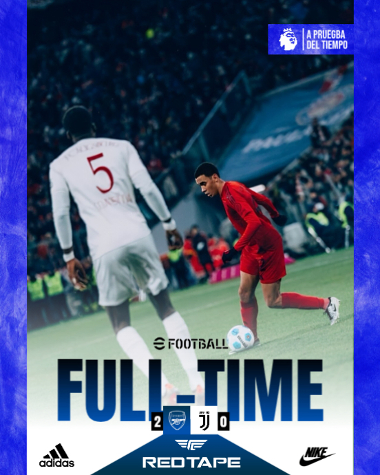 Full Time Match Graphics Plantilla de Maximalist Football Match Full-time Template | Final Score ...