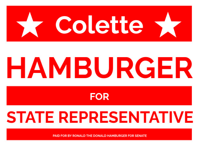 Maximalist For Senate Sigh Yard Sign template