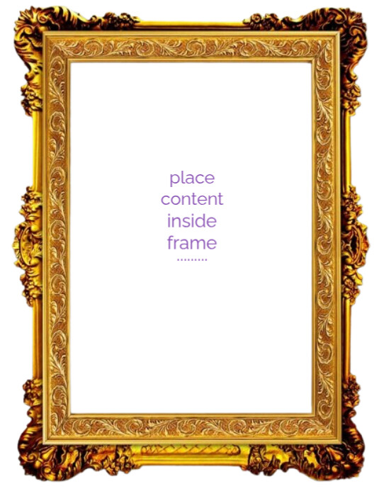 Copy of Maximalist Frame Template (us Letter) | PosterMyWall