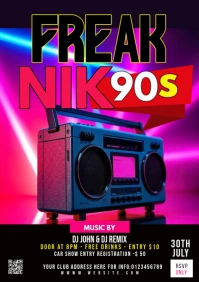 Maximalist Freaknik Flyer A1 template