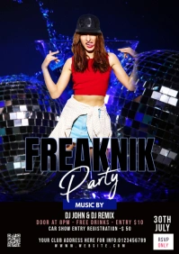 Maximalist Freaknik Flyer A3 template