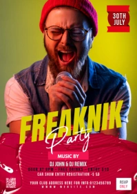 Maximalist Freaknik Flyer A6 template