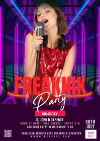 Maximalist Freaknik Flyer A6 template