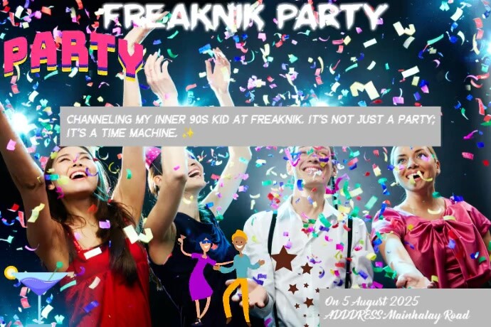 Maximalist Freaknik Poster Template Poster Cartaz