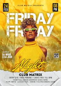 Maximalist Friday Night  A4 template