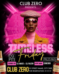 Maximalist Friday Night Party Ads Instagram Portrait template