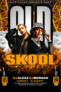 Maximalist Friday Old Skool   Banner 4' × 6' template