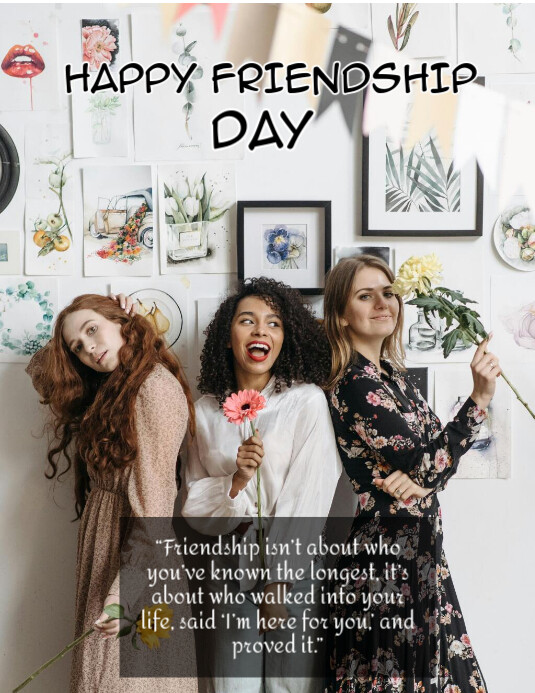 Maximalist Friendship Day Flyer (us Letter) Pamflet (VSA Brief) template