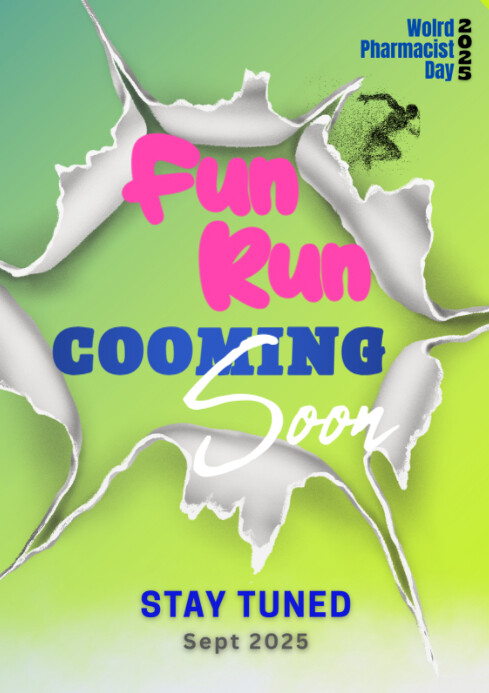 Maximalist Fun Run Lime A4 template