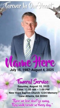 Maximalist Funeral Instagram Reel template