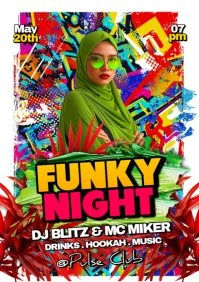 Maximalist Funky Night A5 template