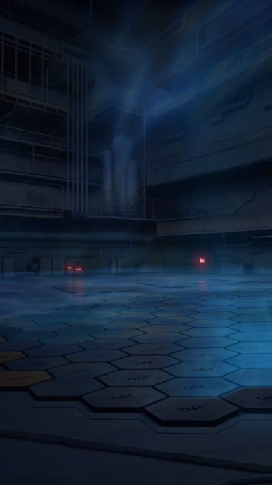 Maximalist Futuristic Tech Room Background Digital Display (9:16) template