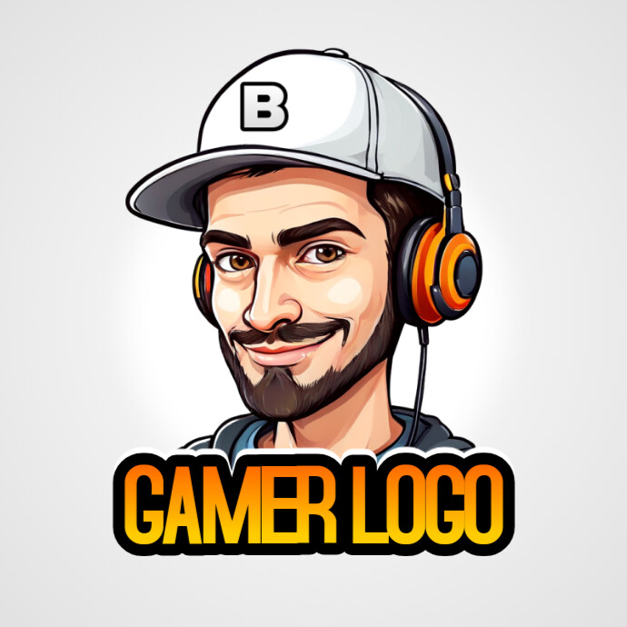 Maximalist Gamer Logo, Gamer, Twitch Stream Logo Logótipo template