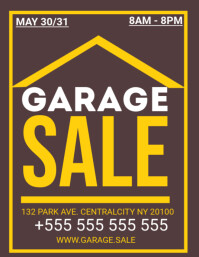 Maximalist Garage Sale Flyer (us Letter) template