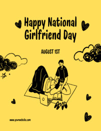 Maximalist Girlfriends Day Flyer (us Letter) template