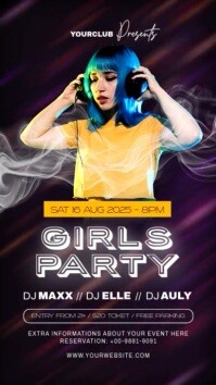 Maximalist Girls Night Party Instagram Reel template