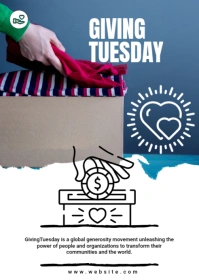 Maximalist Giving Tuesday Flyer A6 template