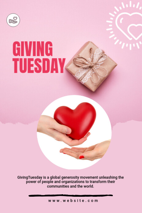 Maximalist Giving Tuesday Pinterest Graphic Pinterest Graphic Ihluzo le-Pinterest template