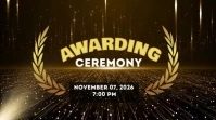 Maximalist Gold Elegant Awarding Ceremony Digital Display (16:9) template
