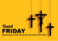 Maximalist Good Friday Blessings  Postcard template