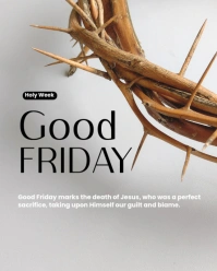 Maximalist Good Friday  Instagram Portrait template