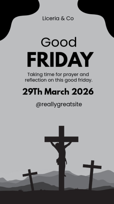 Maximalist Good Friday Instagram Story Instagram-verhaal template