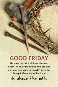 Maximalist Good Friday  Pinterest Graphic template