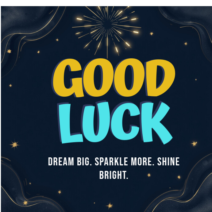 Maximalist Good Luck Wish Instagram Post Template | PosterMyWall