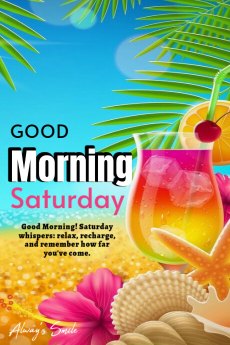 Maximalist Good Morning Saturday Poster Template PosterMyWall Maximalist Good Morning Saturday Poster Template PosterMyWall