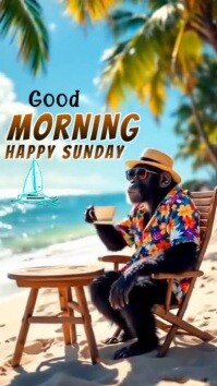 Maximalist Good Morning Sunday  Whatsapp Status template