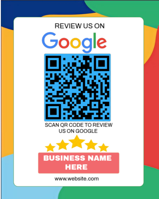 Maximalist Google Review Design Instagram Portrait Template | PosterMyWall