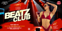 Maximalist Gradient Night Club Party Eventbrite Banner template