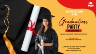 Maximalist Graduate Wish  Facebook Cover Vide template