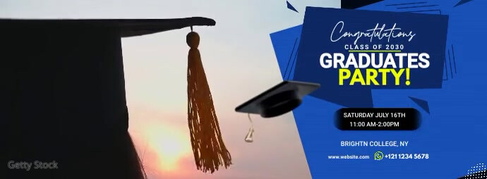 Plantilla de Maximalist Graduation Facebook Cover Photo | PosterMyWall