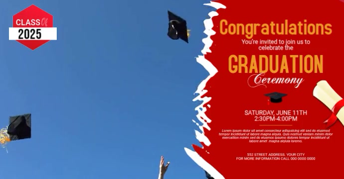 Graduation Ceremony Template | PosterMyWall