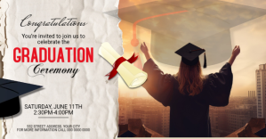 Maximalist Graduation Party Facebook Event Cover Facebook Event Cover template