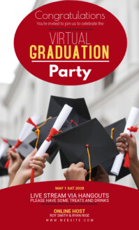 Maximalist Graduation Party Flyer Us Legal template