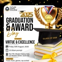 Maximalist Graduation Party Invitation  Instagram Post template